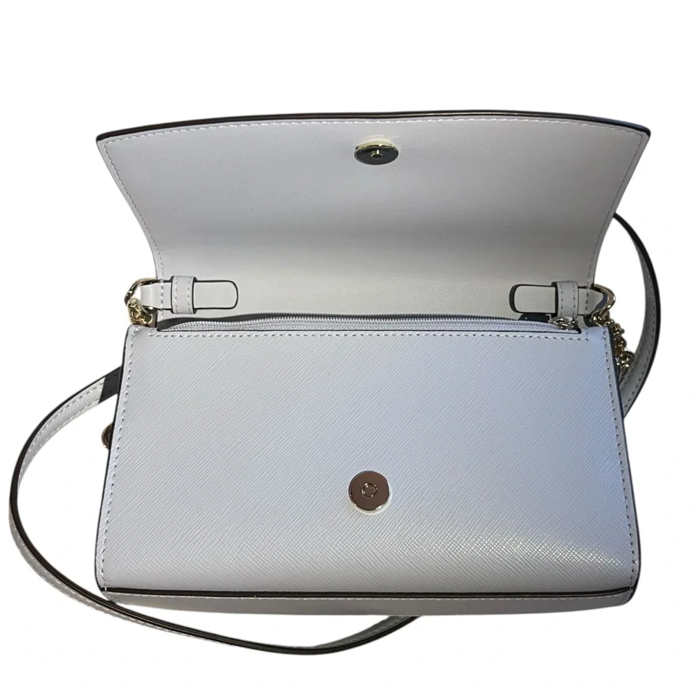 kate spade Light Blue Crossbody Bag with Gold Chain